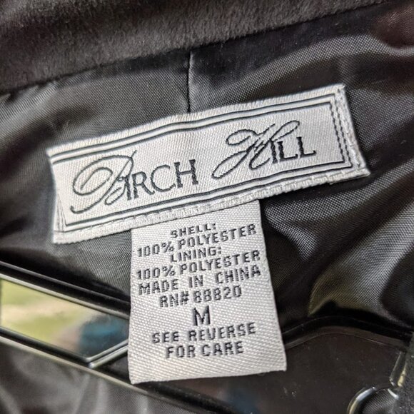 BIRCH HILL Black and Blue Embroidered Open Front - Picture 3 of 5